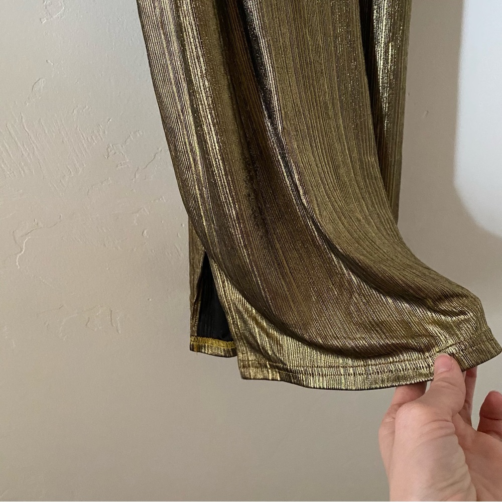 Gold Mini Dress Size Medium - Picture 2 of 14